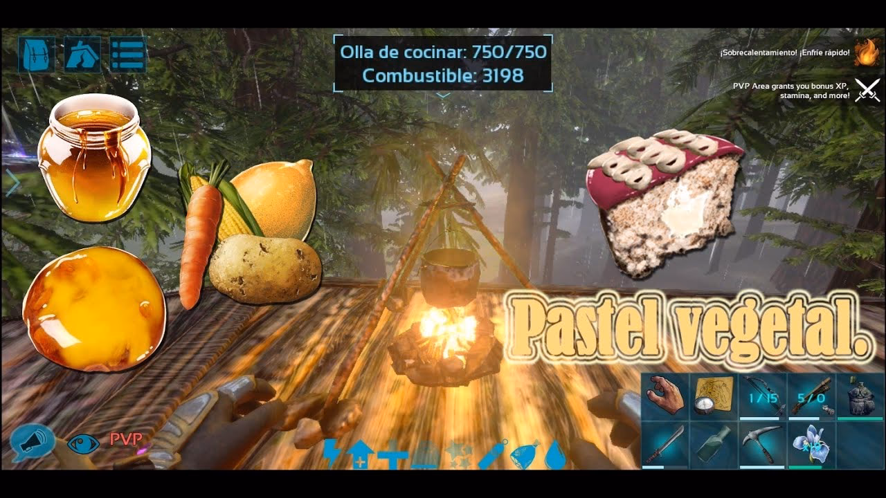 ¿Cómo se llama el pastel vegetal en Ark?