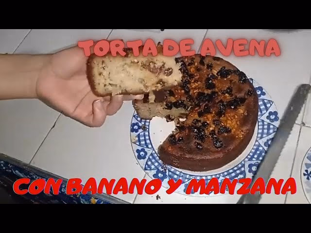 ¿Cómo hacer una torta de banana y avena?