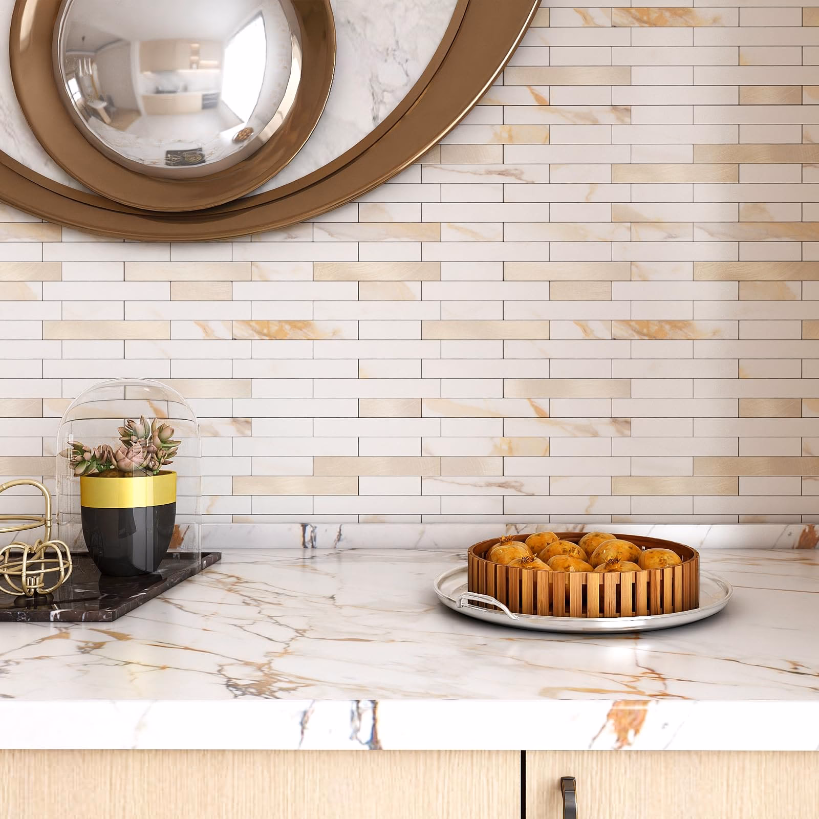 ¿Cómo se colocan los Azulejos adhesivos en la cocina?
