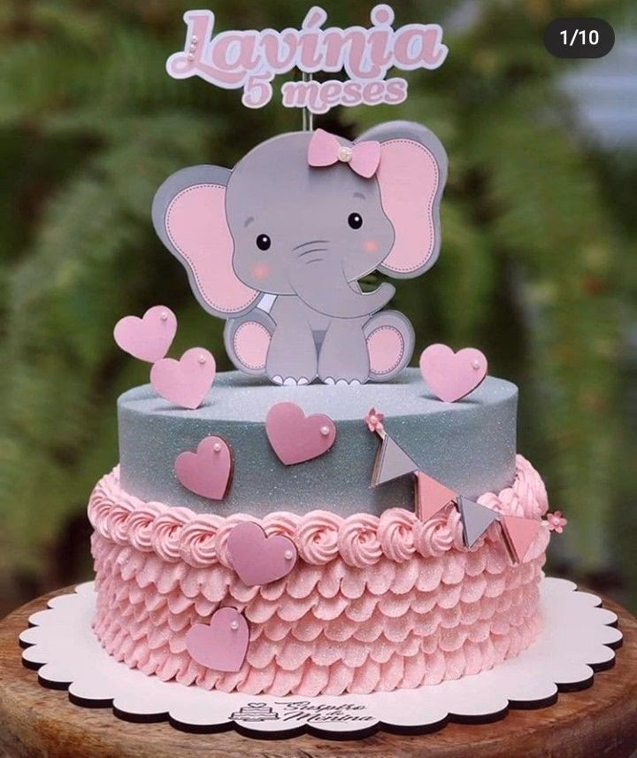 ¿Cómo decorar tu Baby Shower con Cake Toppers de elefante?