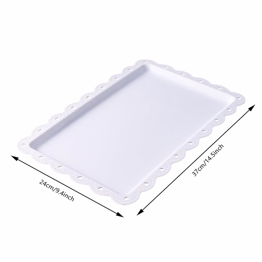 ¿Qué es una bandeja blanca de plástico duro?