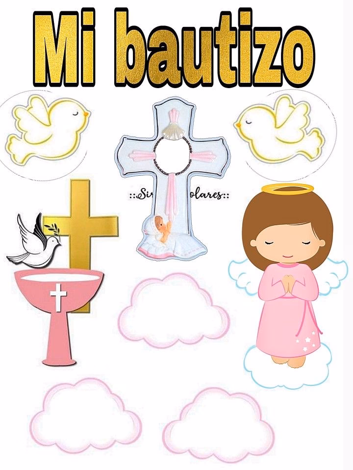 ¿Qué se puede usar para decorar la torta de bautismo?