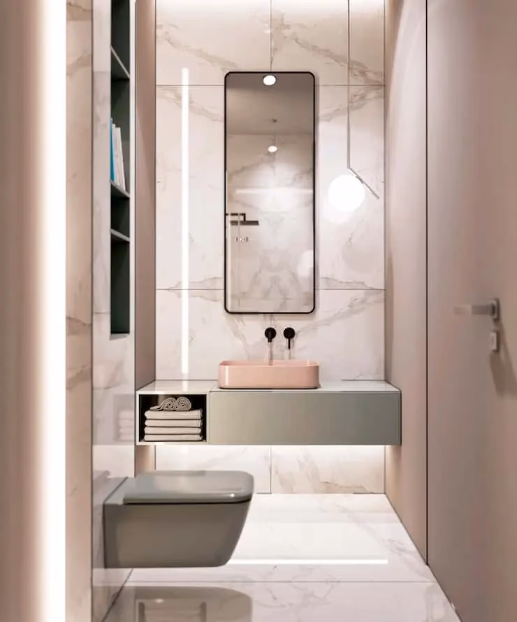 ¿Cuál es el mejor color para un baño pequeño?