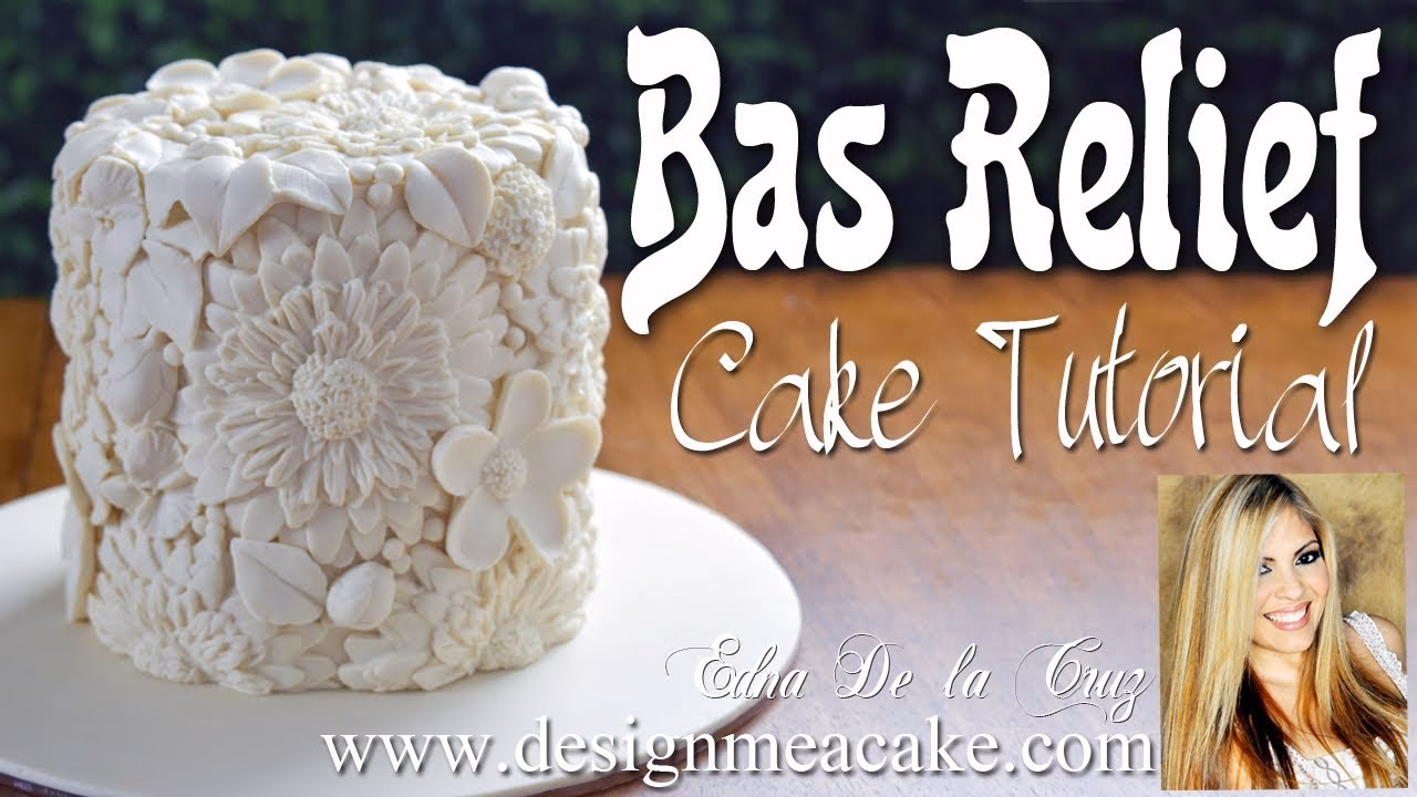 What is a suitable finish for bas relief cake?