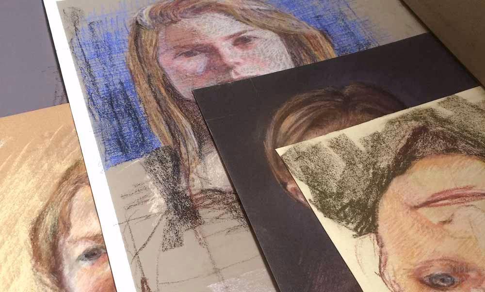 What surface can you use pastels on?
