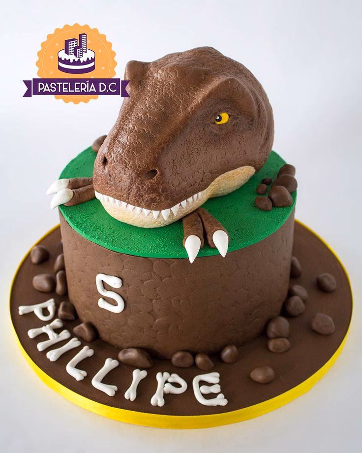 ¿Cómo decorar una cabeza de dinosaurio?