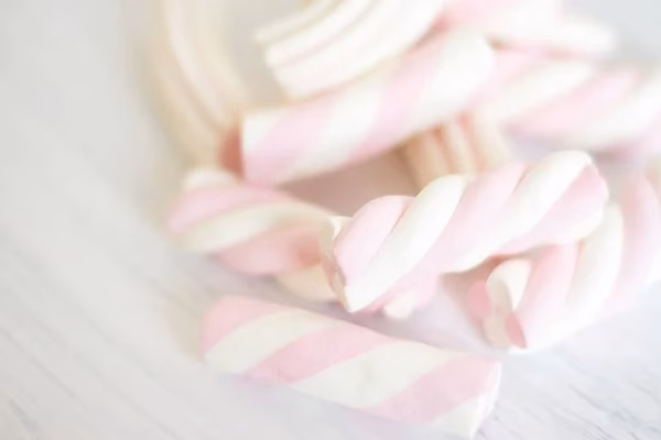 ¿Cómo se pueden usar los caramelos con rayas verticales?