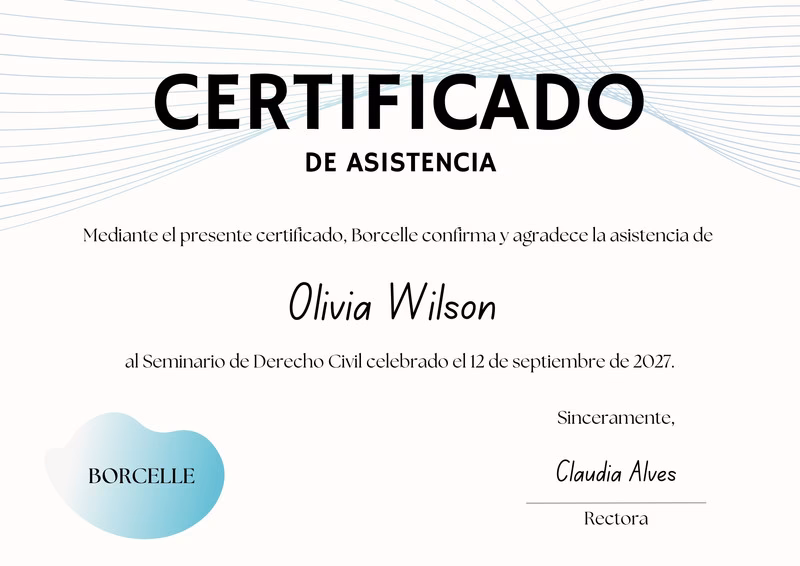 ¿Cómo hacer un certificado de asistencia a curso?