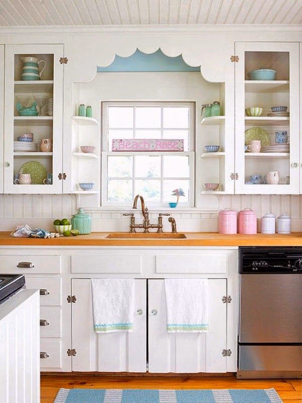 ¿Qué colores se pueden usar para una cocina vintage?