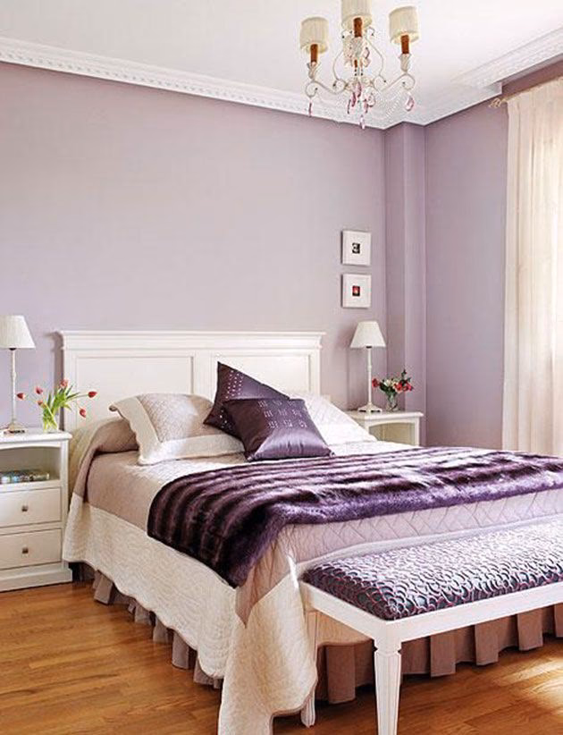 ¿Cómo combinar el color lavanda con el dormitorio?