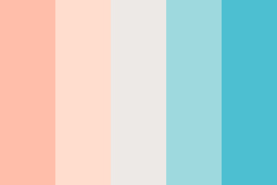 What color palette is coral aqua Cl?