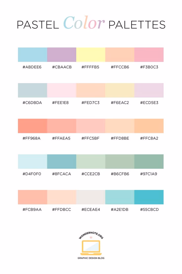 How to choose a color scheme based on pastel?
