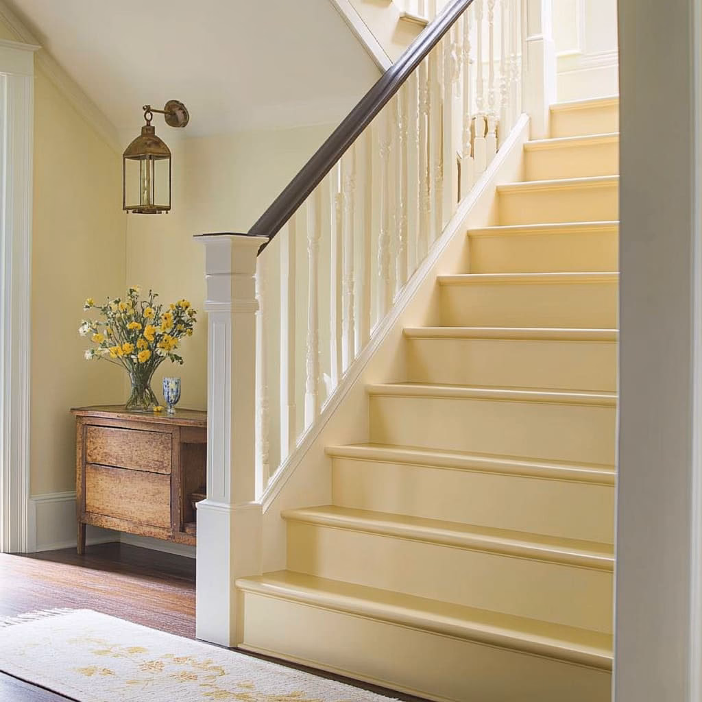 ¿Cuáles son los colores audaces para escaleras pintadas?