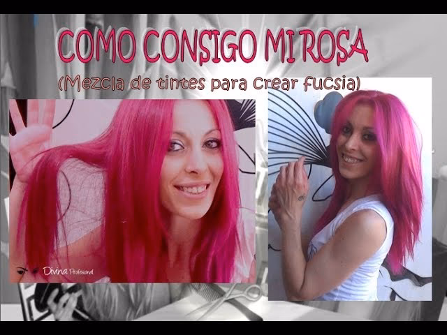 ¿Cómo hacer un tinte fucsia?