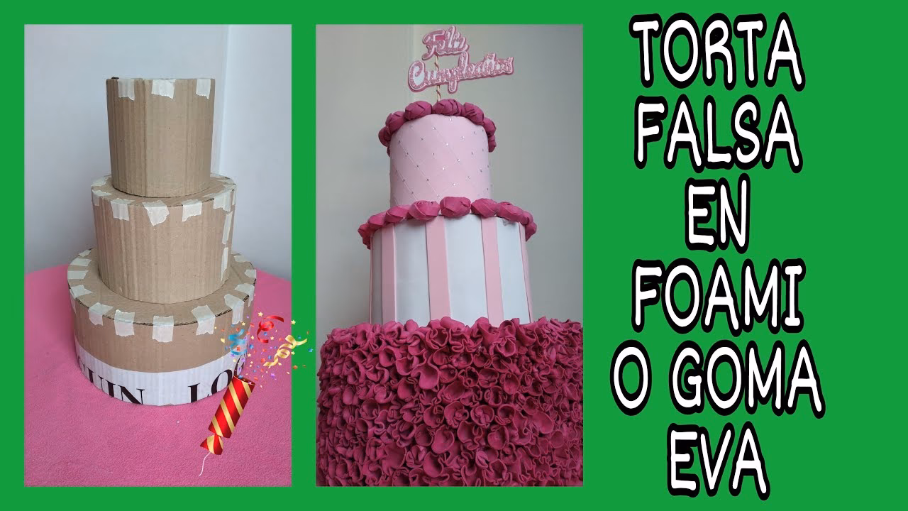 ¿Cómo decorar una tarta con goma EVA?