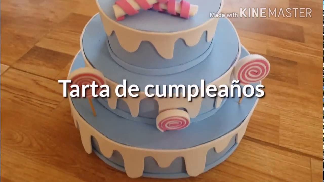 ¿Cómo decorar una tarta con goma EVA?