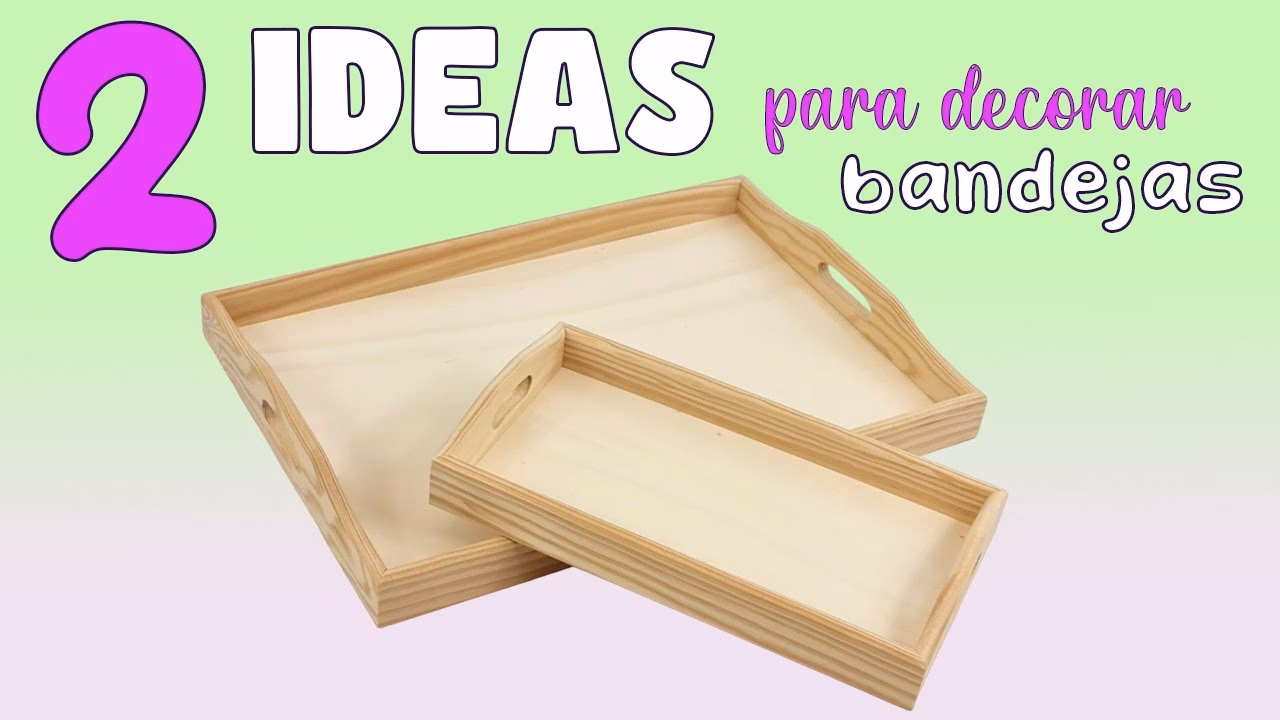 ¿Qué se puede usar para decorar una bandeja?