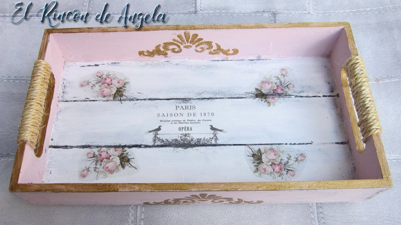 ¿Qué se puede usar para decorar una bandeja?