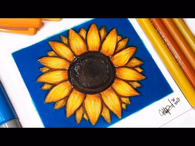 ¿Cómo puedo dibujar girasoles en mis uñas?