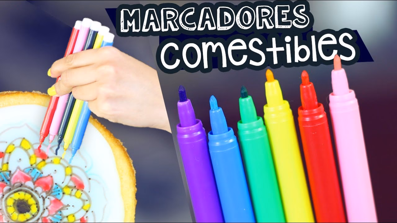 ¿Cuáles son los diferentes tipos de marcadores comestibles?