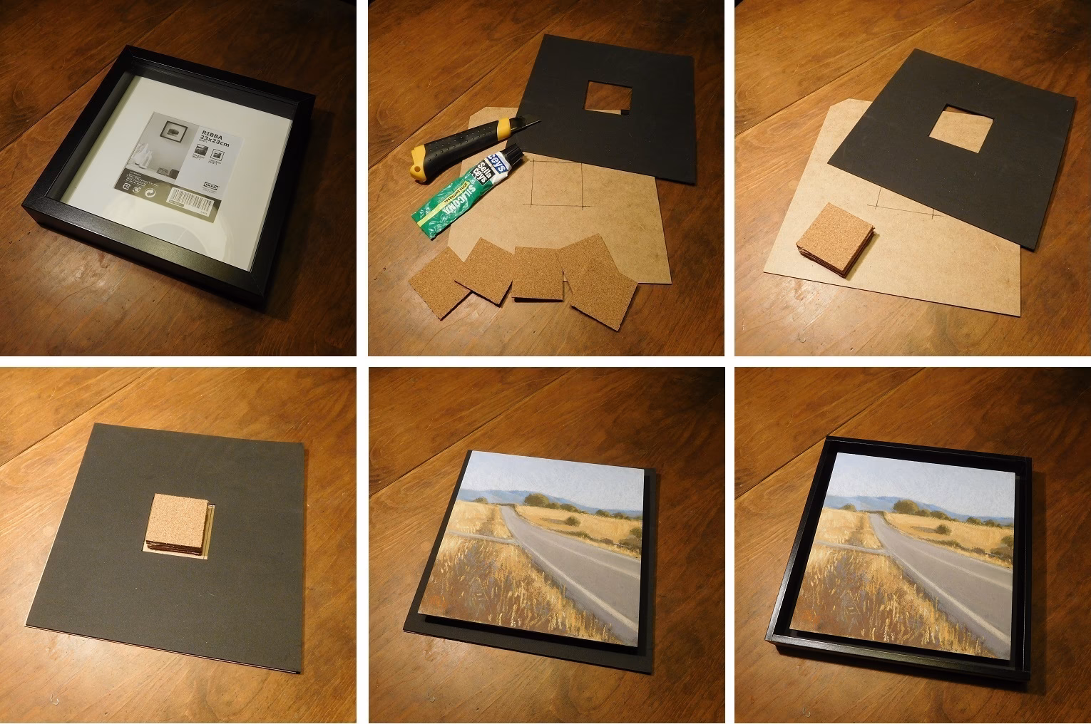 ¿Cómo destacan los cuadros enmarcados en una pared?