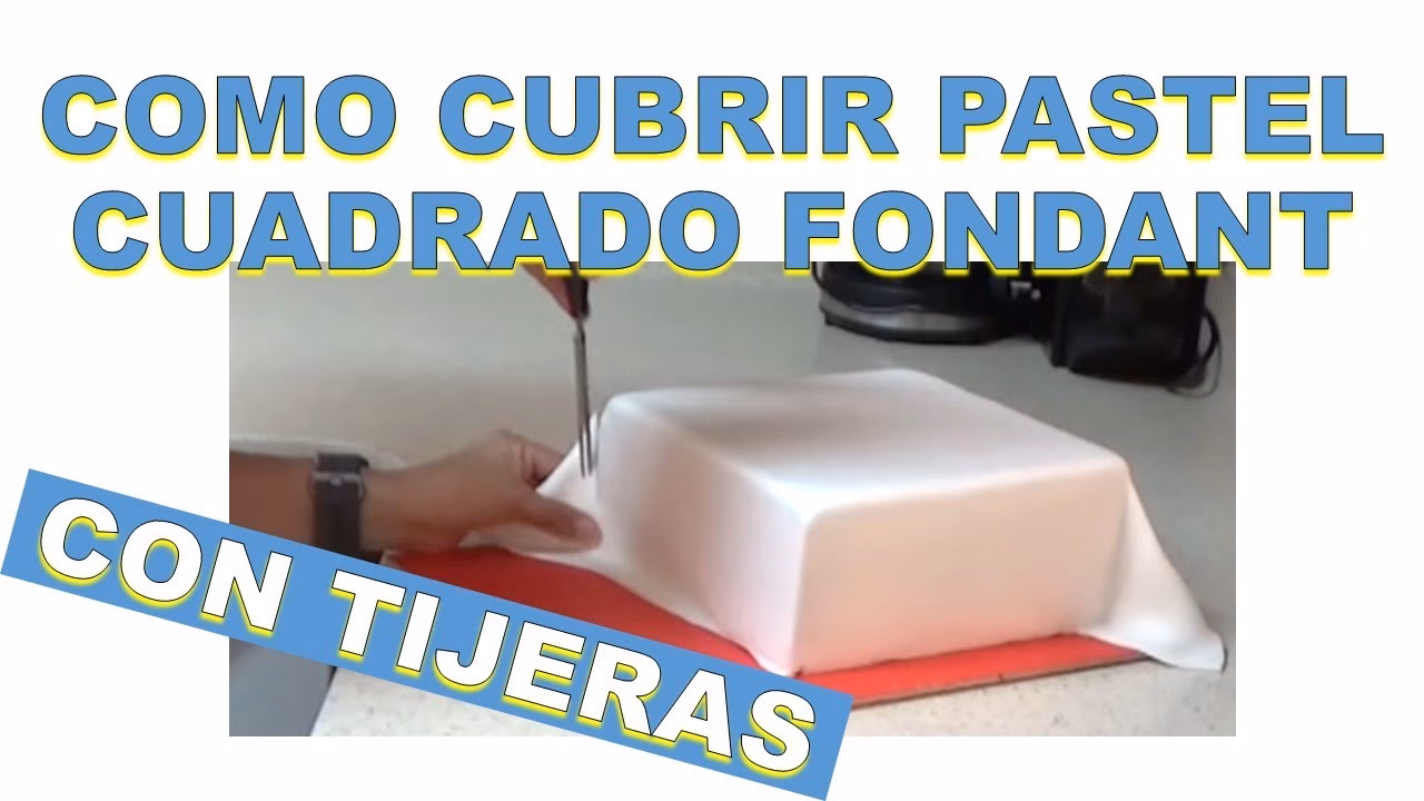 ¿Cómo cubrir una torta con fondant?
