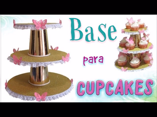 ¿Cómo hacer un soporte para cupcakes?