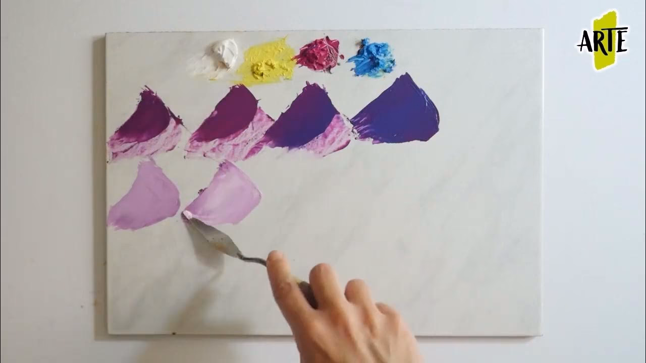 ¿Cómo se hace el color lila paso a paso?