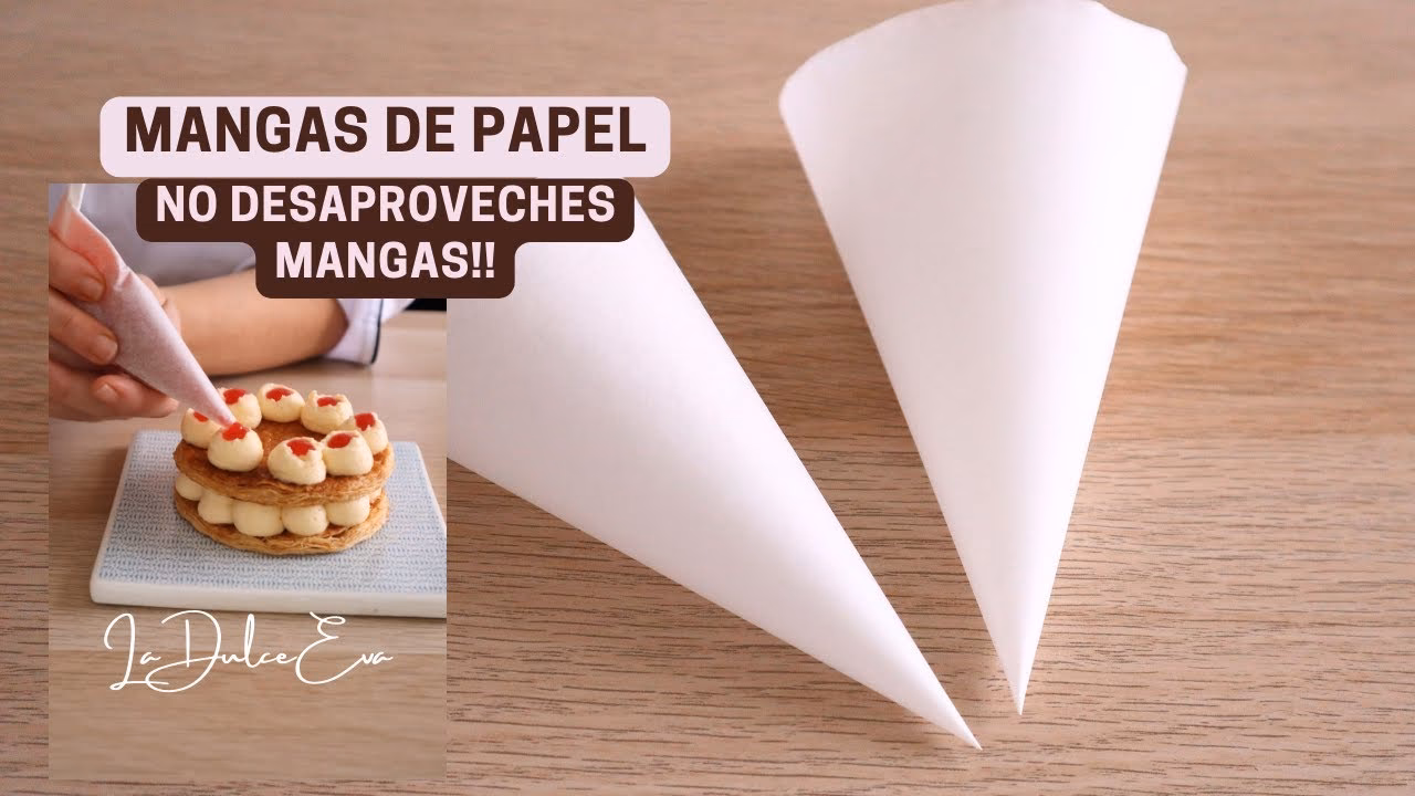 ¿Cómo se hacen los conos rellenos con crema pastelera?