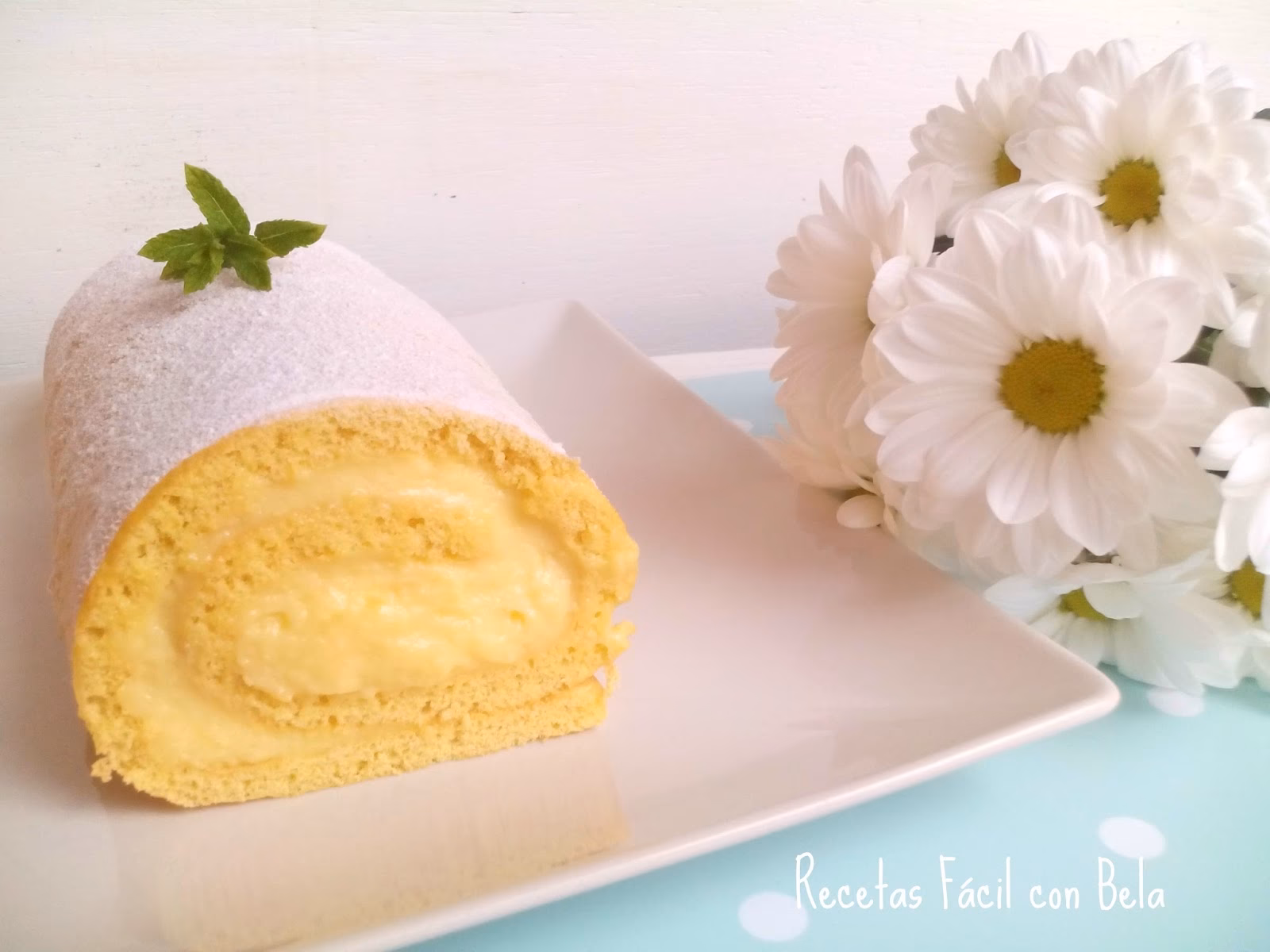 ¿Cómo preparar un brazo gitano relleno de crema pastelera?