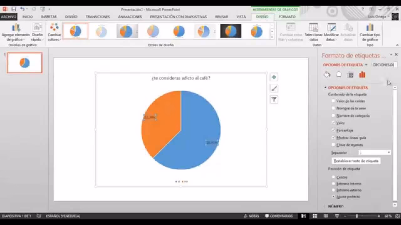 ¿Cómo hacer un gráfico circular en PowerPoint?