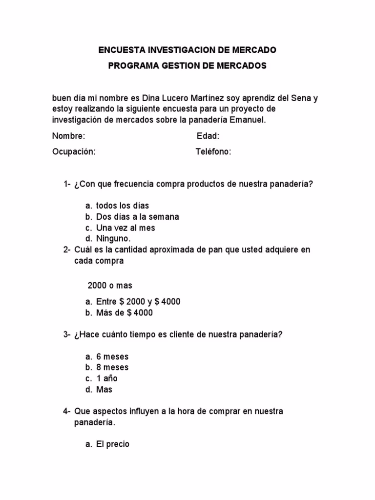 ¿Cuáles son las fases de una encuesta de mercado?