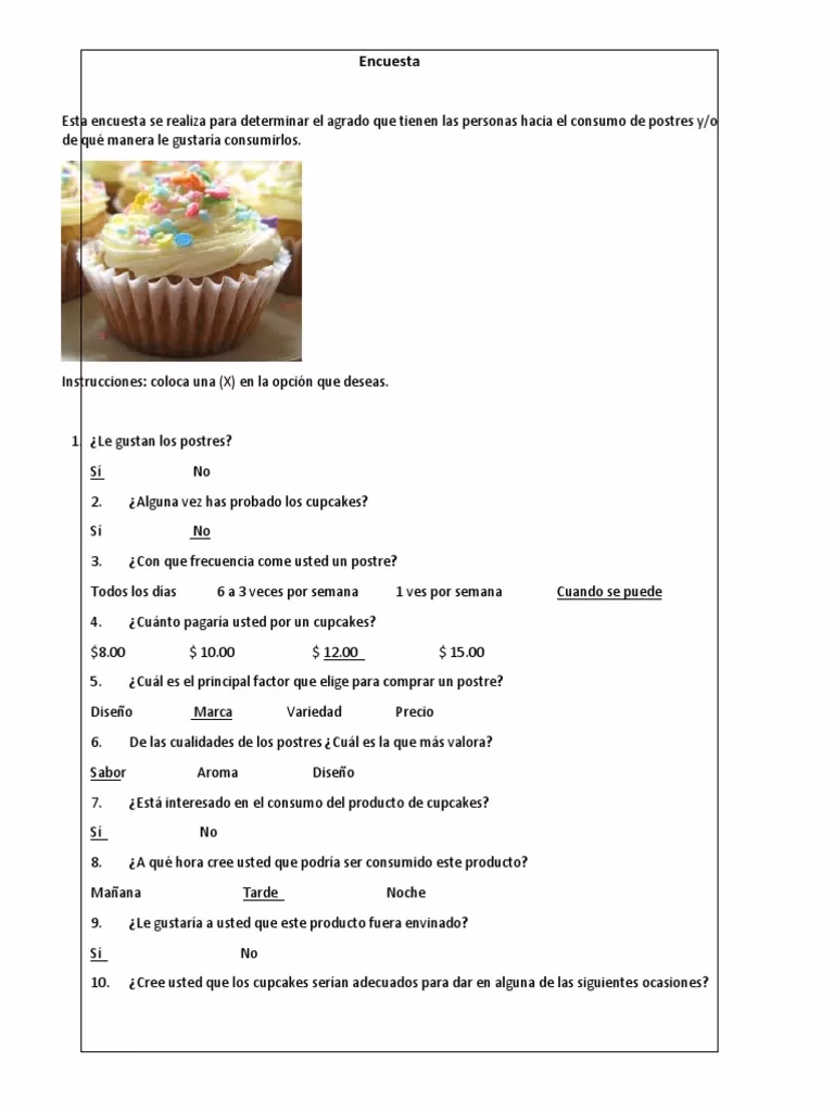 ¿Cómo hacer una encuesta de comida?