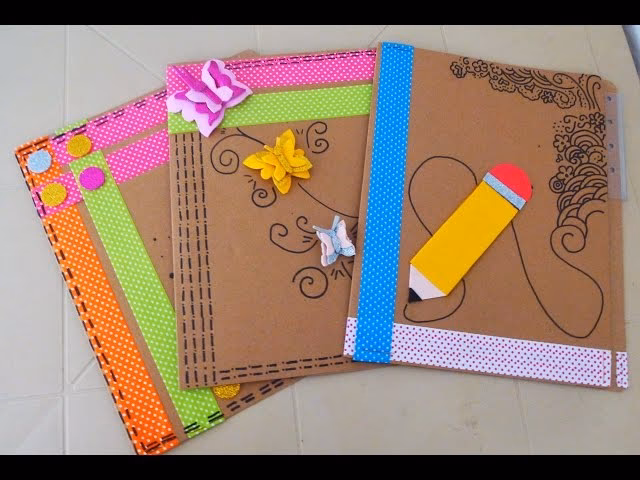 ¿Qué tipo de papel se usa para hacer una carpeta?