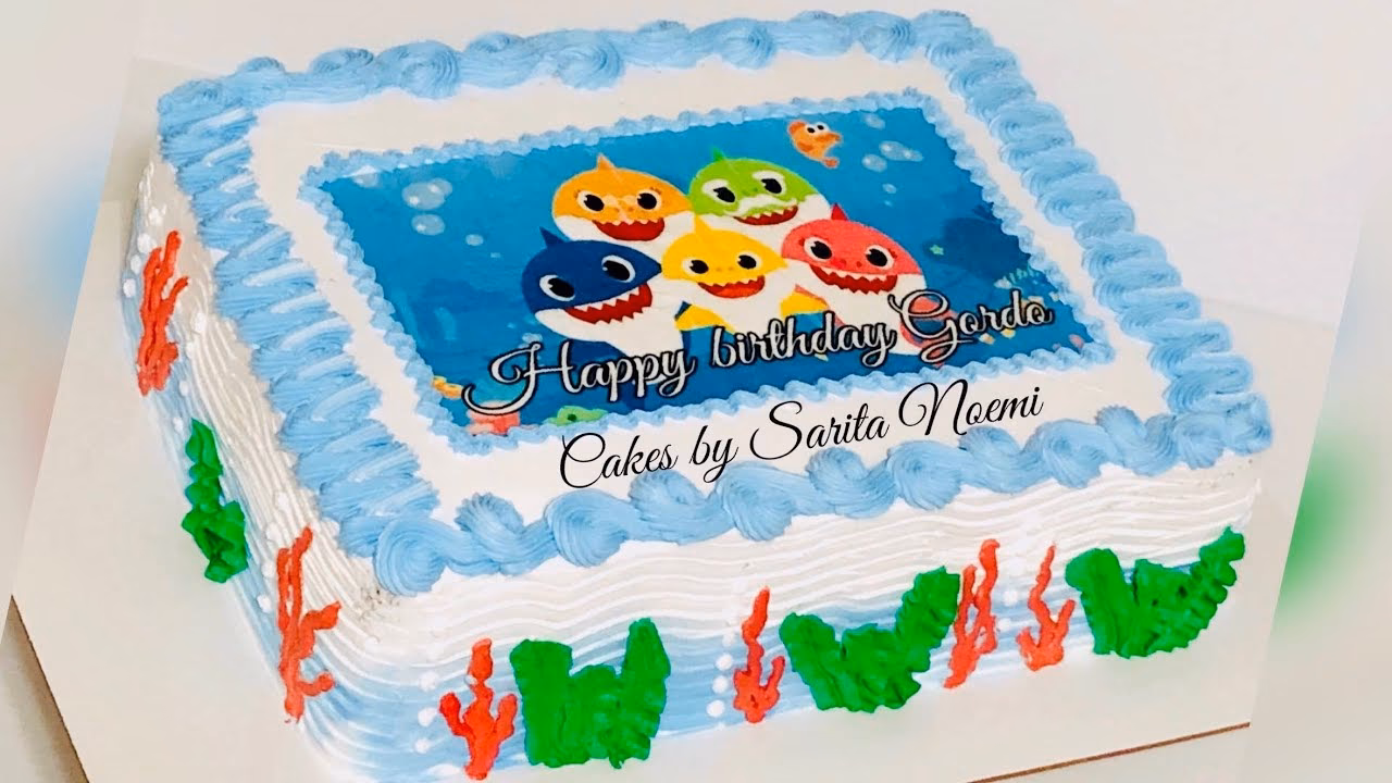 ¿Cómo imprimir los Ojitos y boca de la familia Baby Shark?