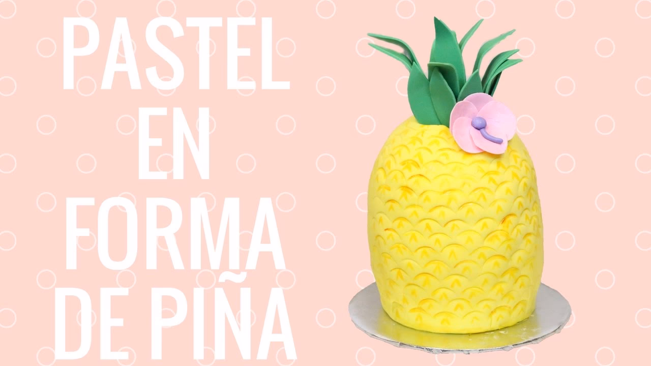 ¿Cómo decorar un pastel con piña?