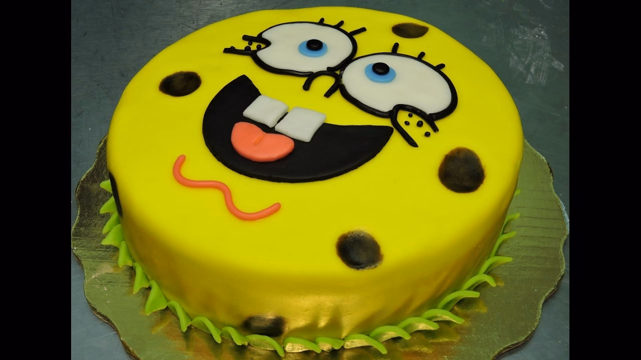 ¿Cómo hacer una torta de Bob Esponja?