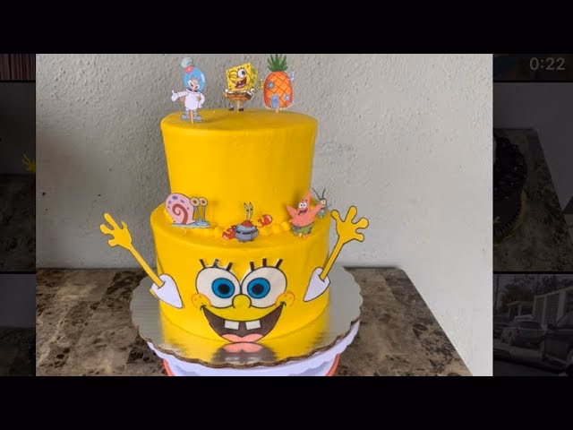 ¿Cómo hacer una torta de Bob Esponja?