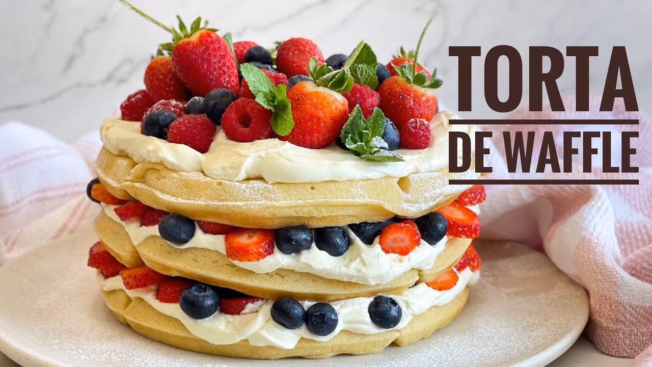 ¿Cómo hacer waffles con fruta?