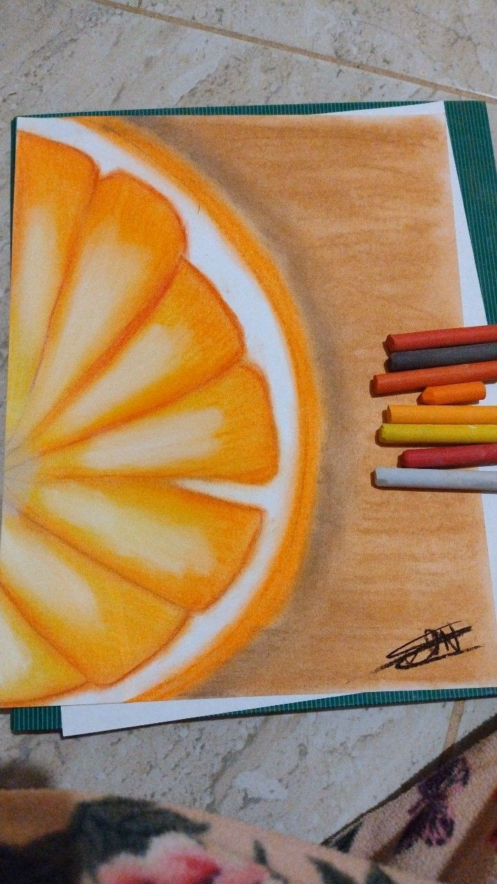 ¿Cómo se colorea el rostro de naranja?