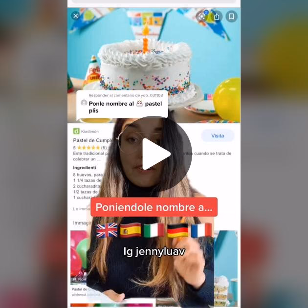 ¿Cómo se dice pastel en cada país?