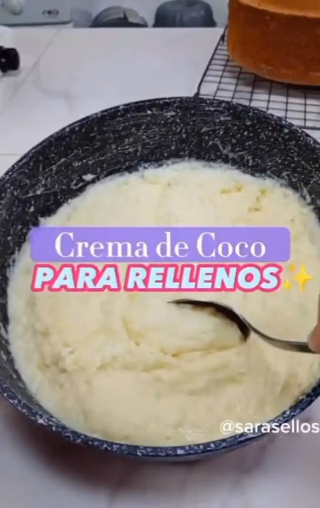 ¿Cómo hacer un relleno de crema pastelera de coco?