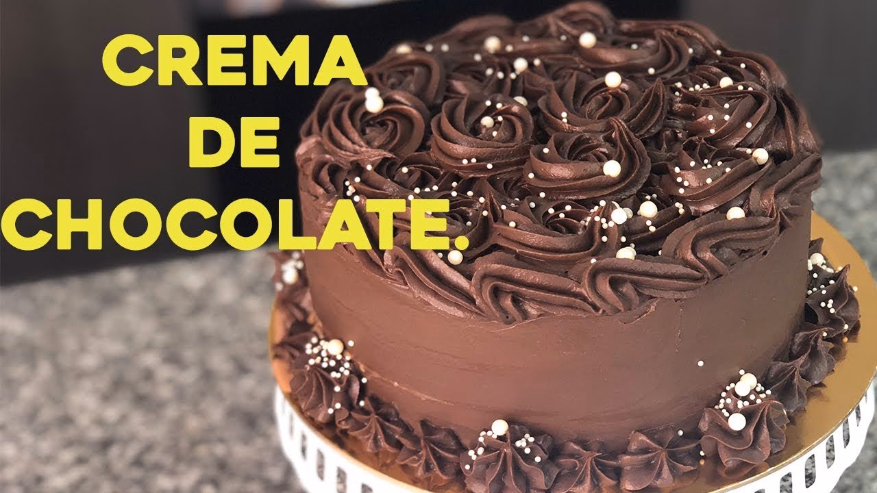 ¿Qué es la crema de chocolate para decorar?