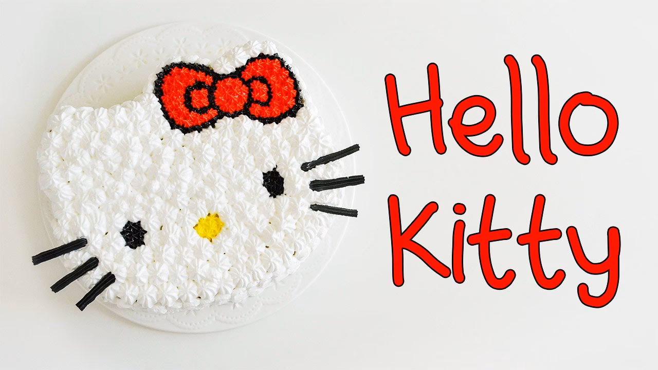 ¿Cómo hacer un bizcocho de Hello Kitty?