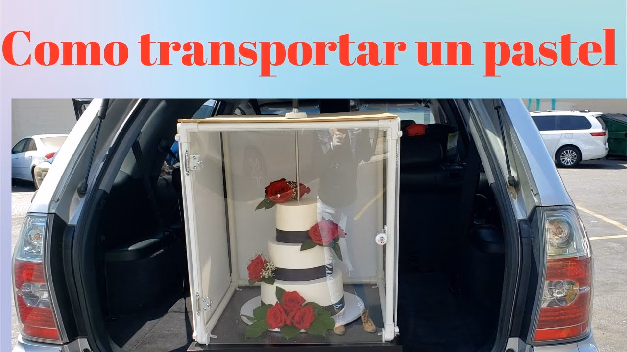 ¿Cómo se puede transportar una tarta en un coche?