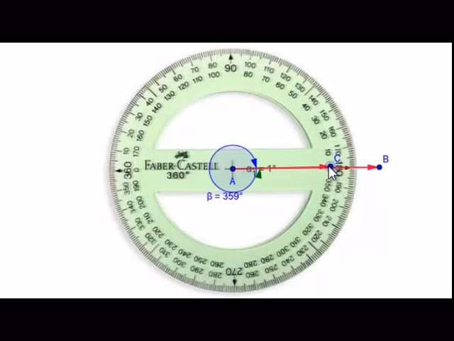 ¿Cómo trazar un ángulo en grados?