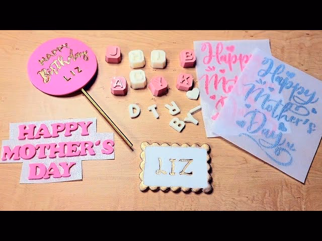 ¿Cómo hacer un molde de letras?