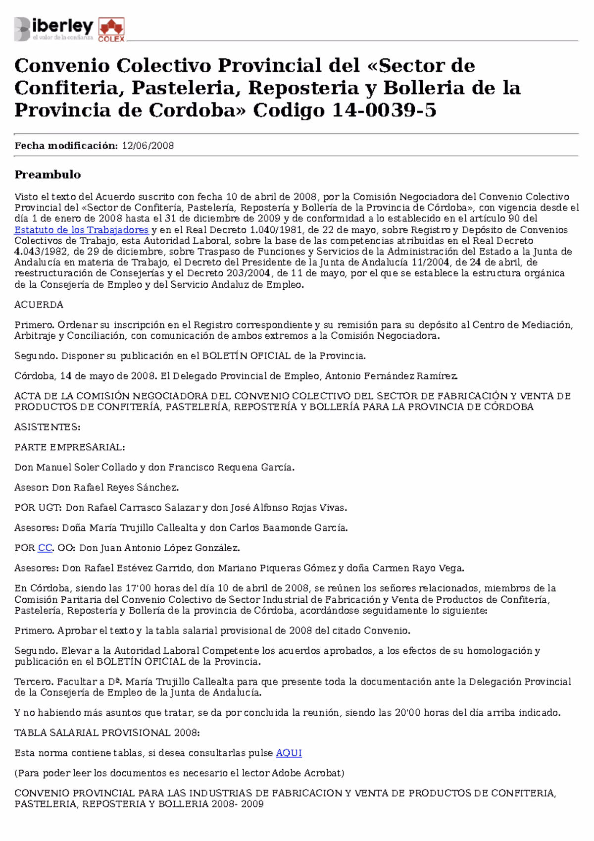 ¿Qué es el convenio colectivo de oficinas y despachos de Córdoba?