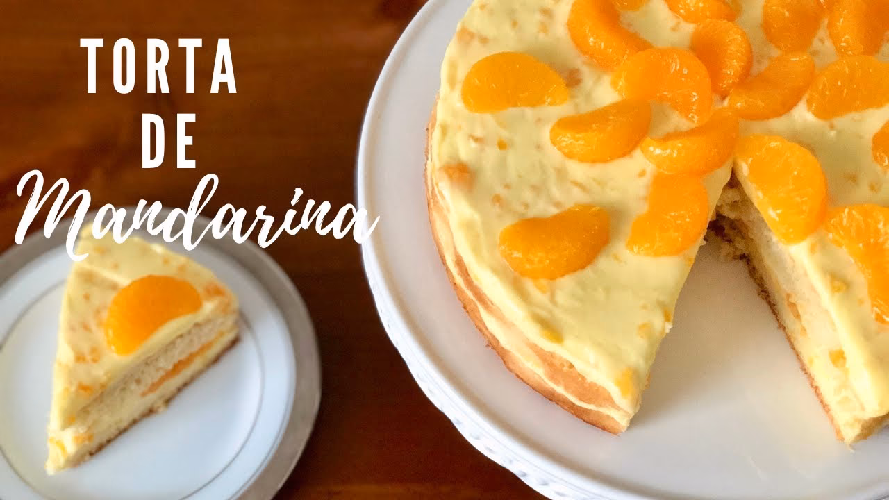 ¿Cómo se hace una tarta de crema de mandarina?