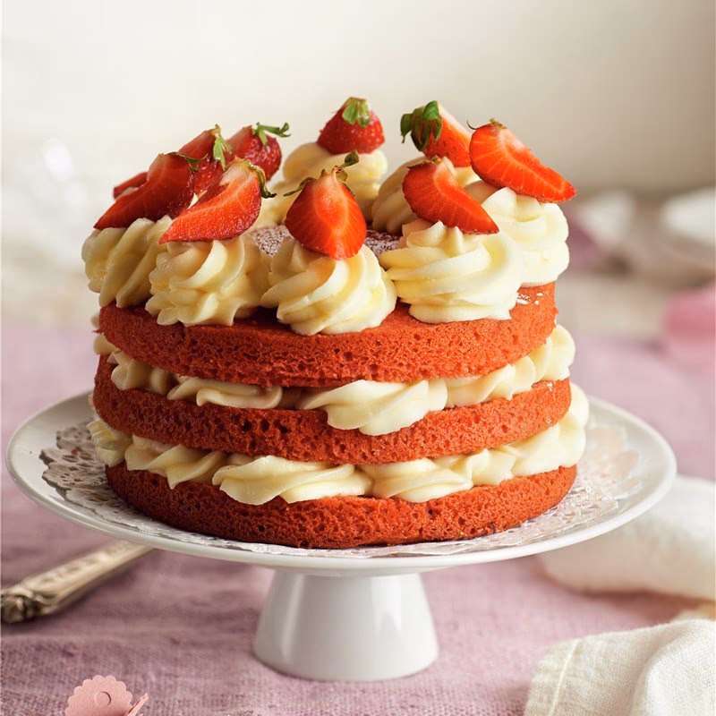 ¿Cómo se prepara el Frosting de queso crema para esta tarta Red Velvet?